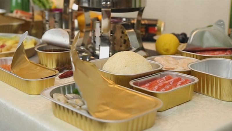 Aluminum Container Used for Fire Cooking