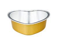 Heart Shaped Smoothwall Aluminum Foil Container
