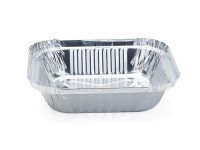 Square Wrinklewall Aluminum Foil Container