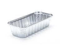 Rectangular Wrinklewall Aluminum Foil Container, L rim