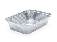 Rectangular Wrinklewall Aluminum Foil Container, L rim