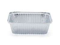 Rectangular Wrinklewall Aluminum Foil Container, L rim