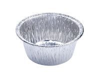 Round Wrinklewall Aluminum Foil Container, G rim