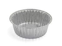 Round Wrinklewall Aluminum Foil Container, G rim