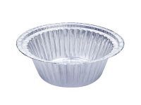 Round Wrinklewall Aluminum Foil Container, G rim