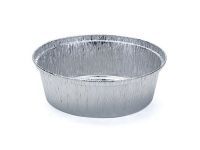 Round Wrinklewall Aluminum Foil Container, G rim