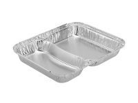 Multi Compartment Wrinklewall Aluminum Foil Container
